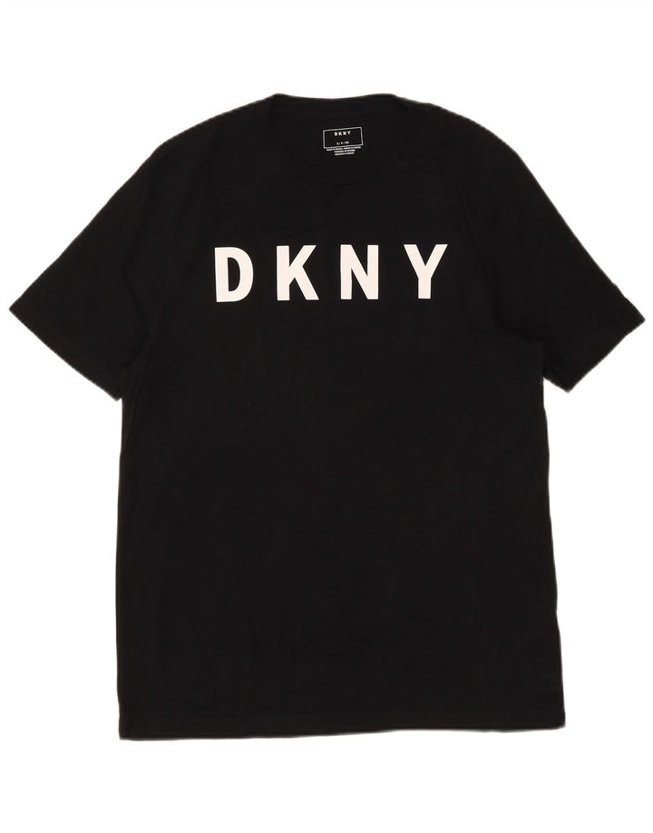 Dkny Herre Grafisk T-Shirt Top Lille Sort Bomuld