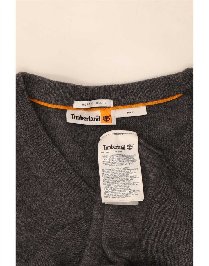 Timberland Herre V-hals sweater mellemgrå uld