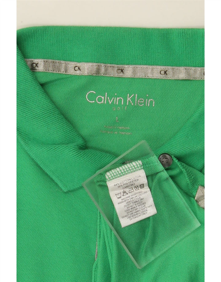CALVIN KLEIN Poloskjorte til mænd Stor grøn bomuld