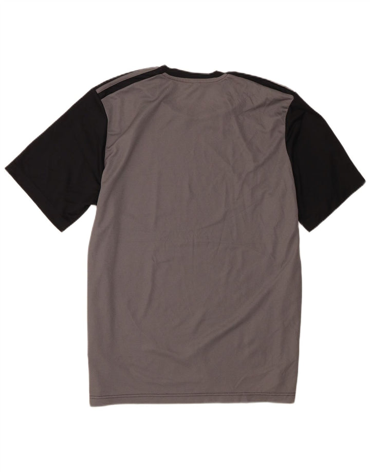 Adidas Herre T-Shirt Top Stor Sort Colourblock Polyester