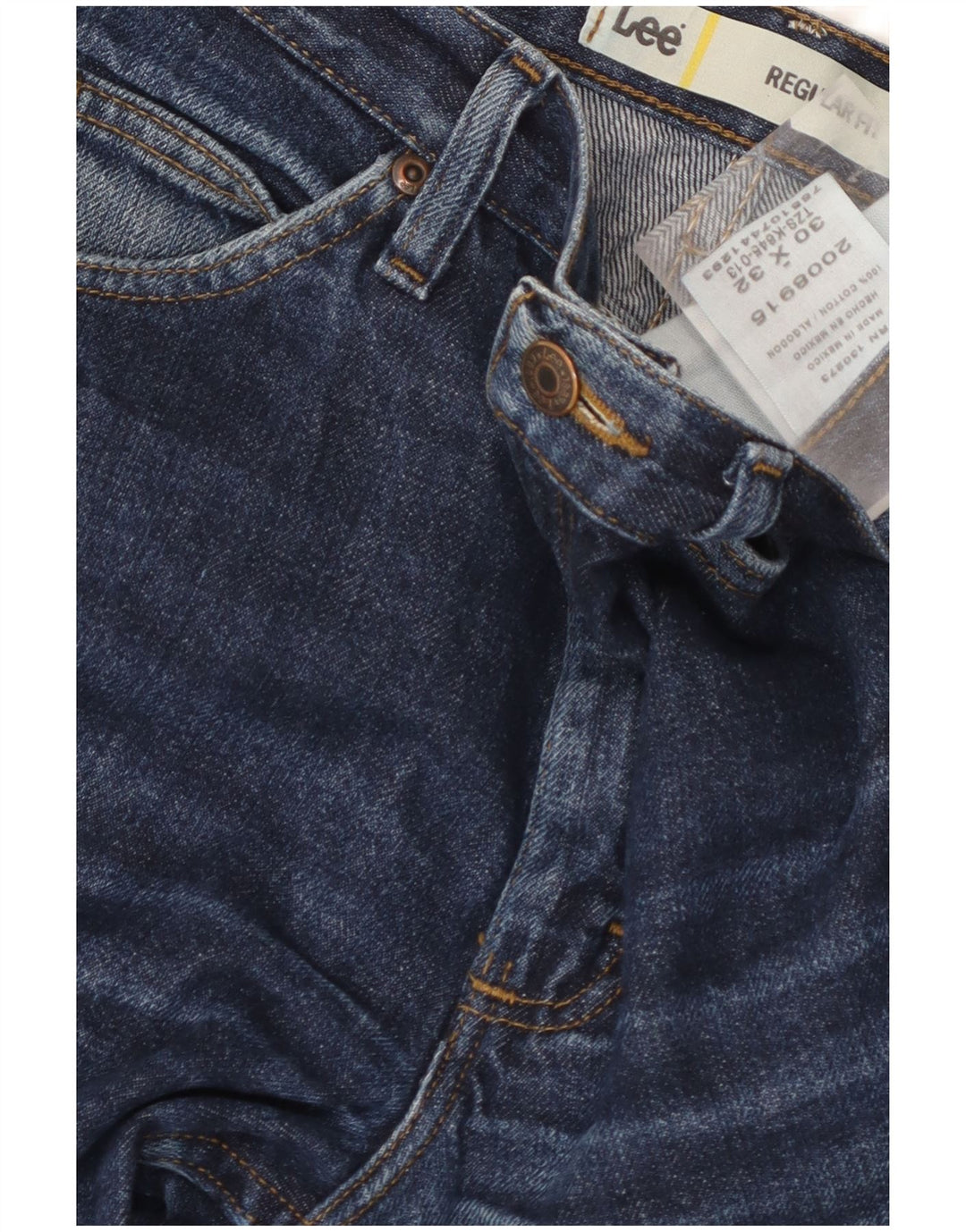 Lee Herre Regular Fit Straight Jeans W30 L32 Blå Bomuld