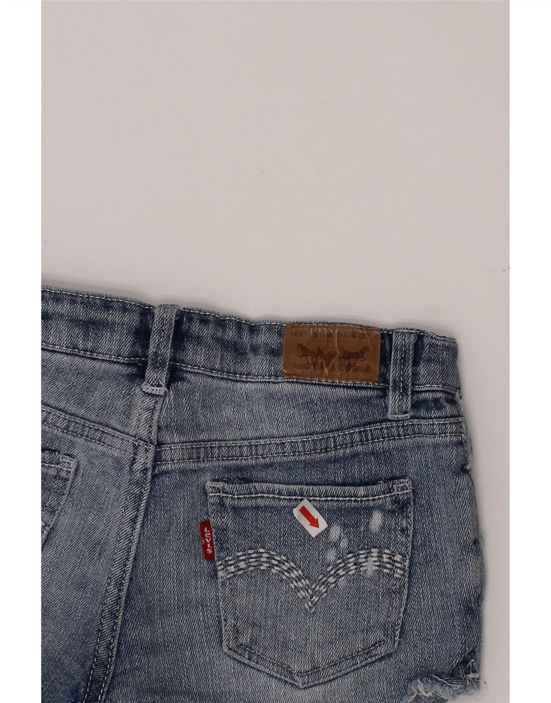 LEVI'S Denimshorts til piger 7-8 år W24 Blue Ramie