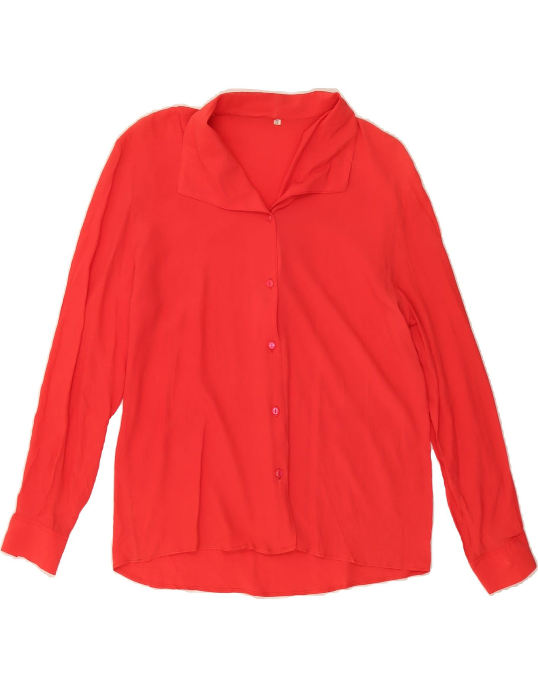 VINTAGE Womens Shirt Blouse UK 14 Large Red Vintage Vintage and Second-Hand Vintage from Messina Hembry 