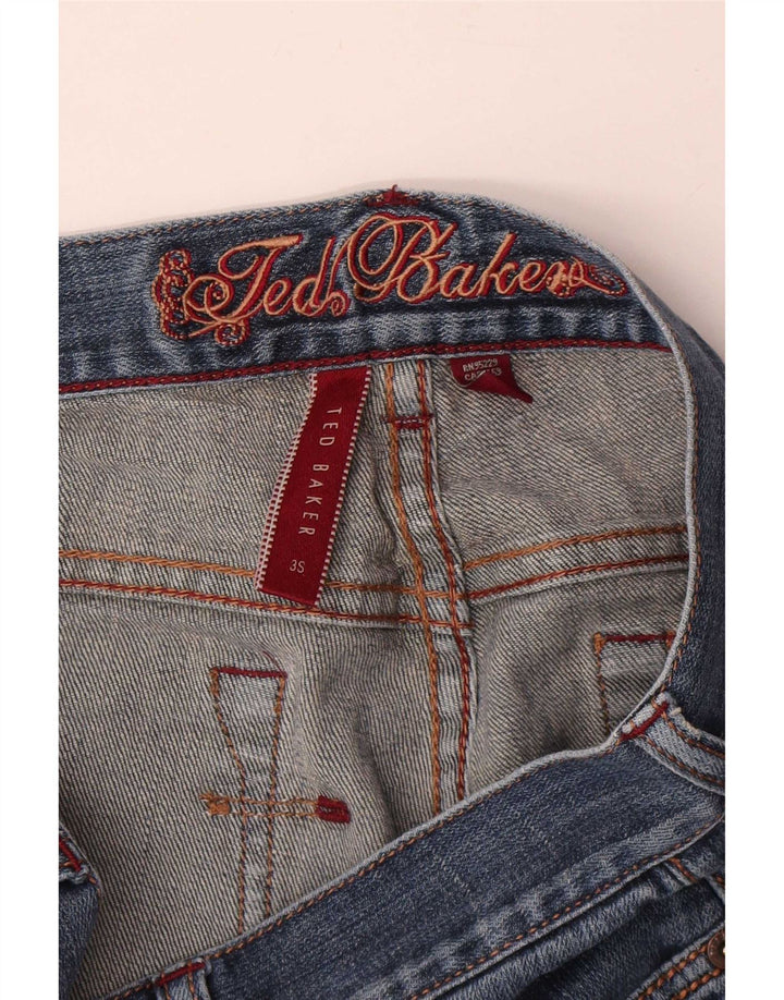 Ted Baker Dame Slim Jeans Størrelse 3 Medium W33 L30 Blå
