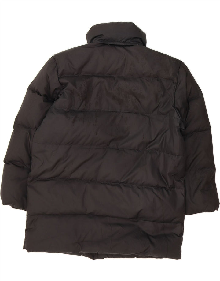 CALVIN KLEIN Mens Loose Fit Hooded Padded Jacket UK 38 Medium Black Vintage Calvin Klein and Second-Hand Calvin Klein from Messina Hembry 