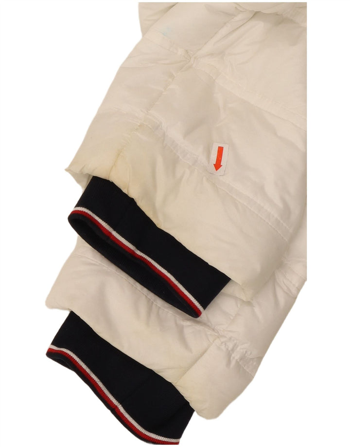 TOMMY HILFIGER Polstret jakke til kvinder UK 16 Stor hvid polyamid