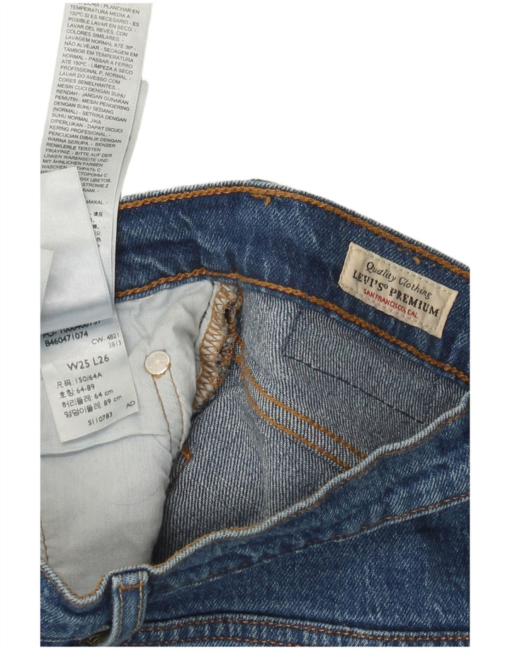 Levi's Dame 501 Straight Jeans W25 L26 Blå Bomuld