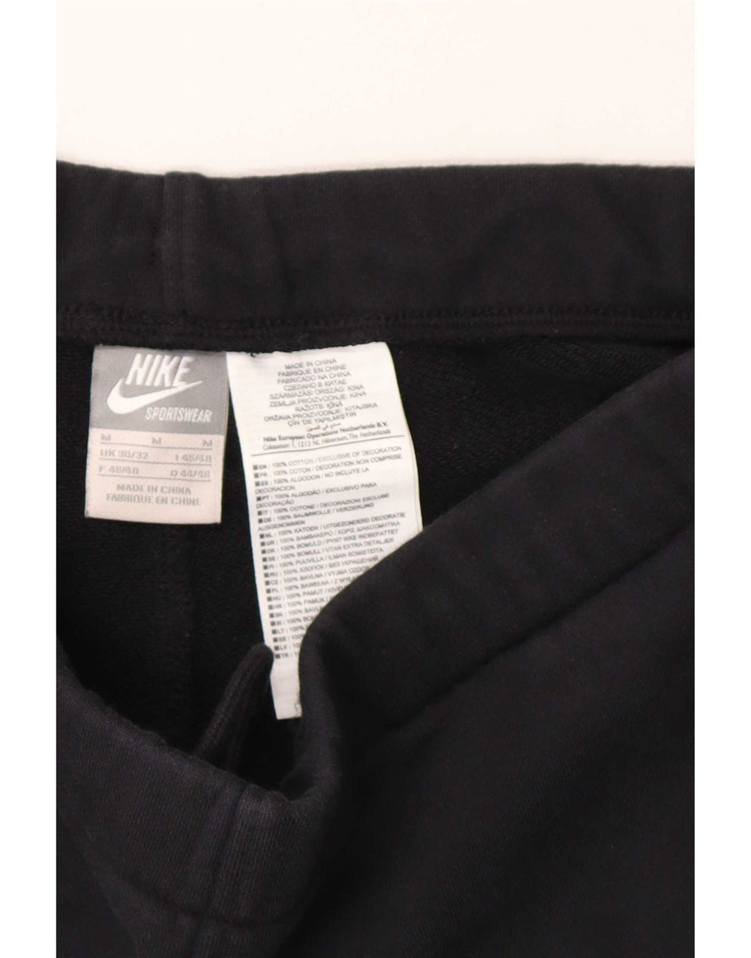 Nike Herre Sportshorts Medium Sort Bomuld