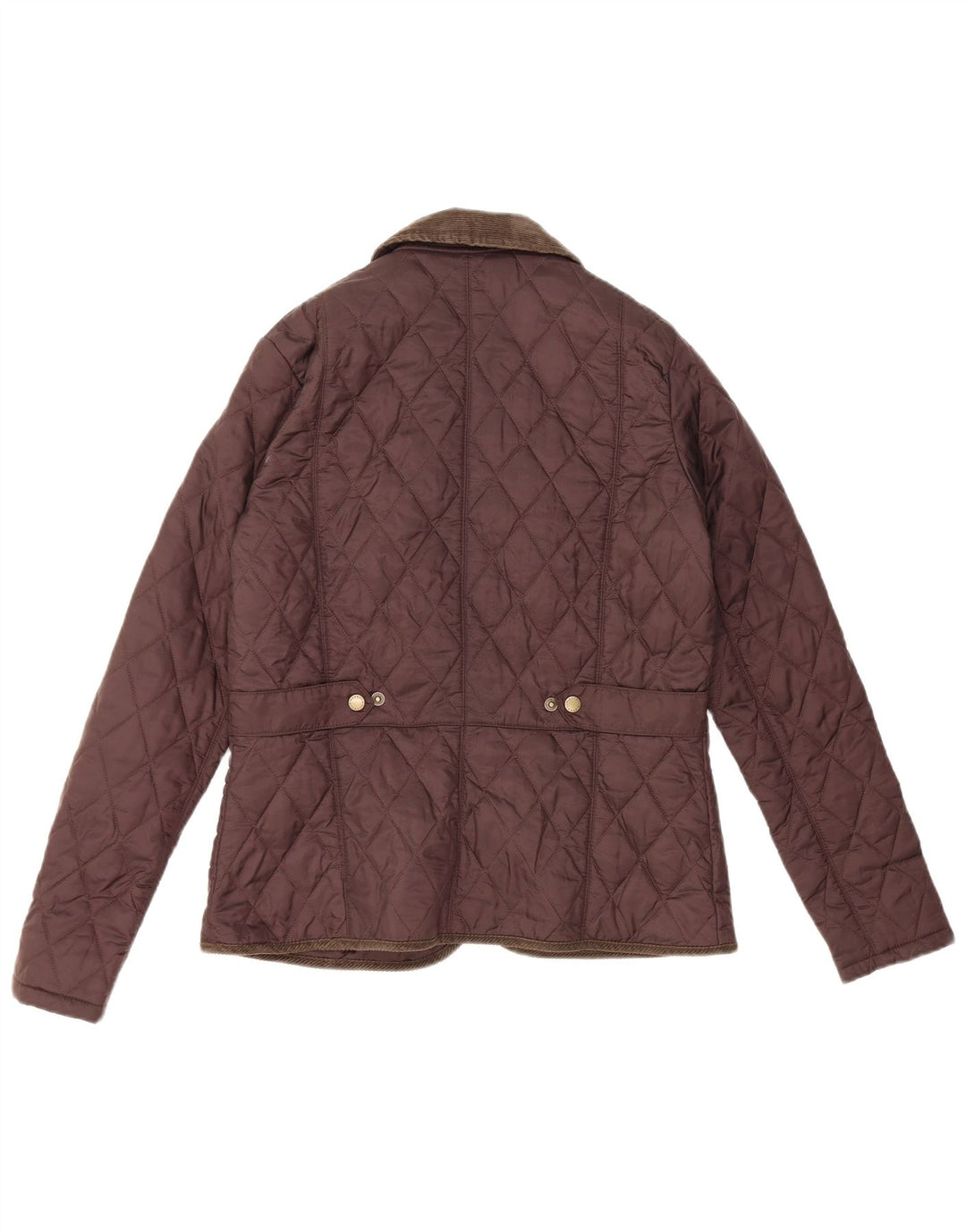Barbour Quiltet jakke til kvinder UK 12 Medium Brun Polyamid