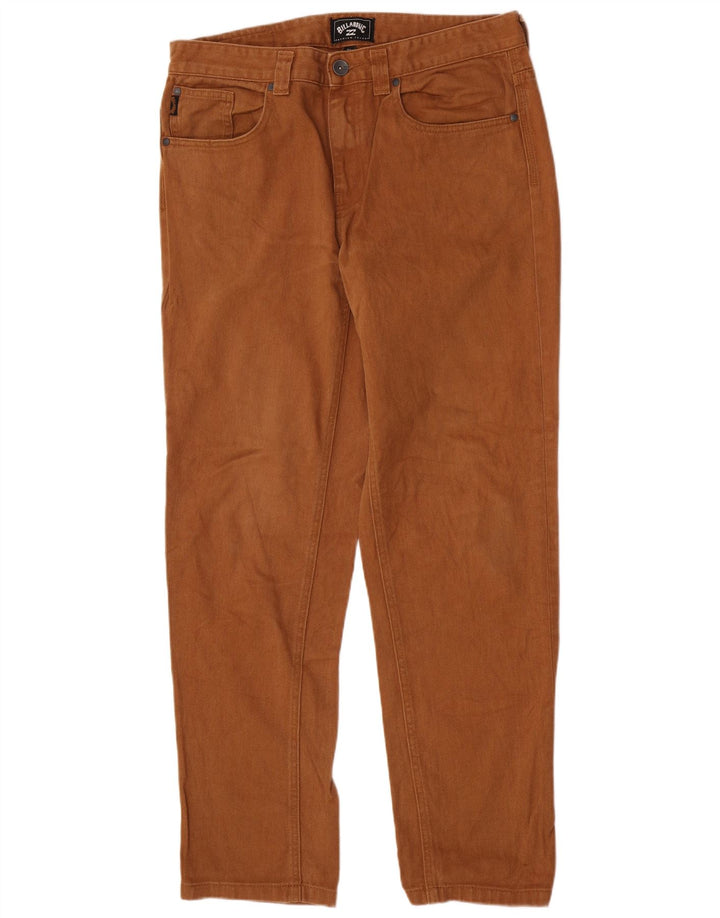 Billabong Herre Regular Straight Jeans W32 L31 Brun Bomuld