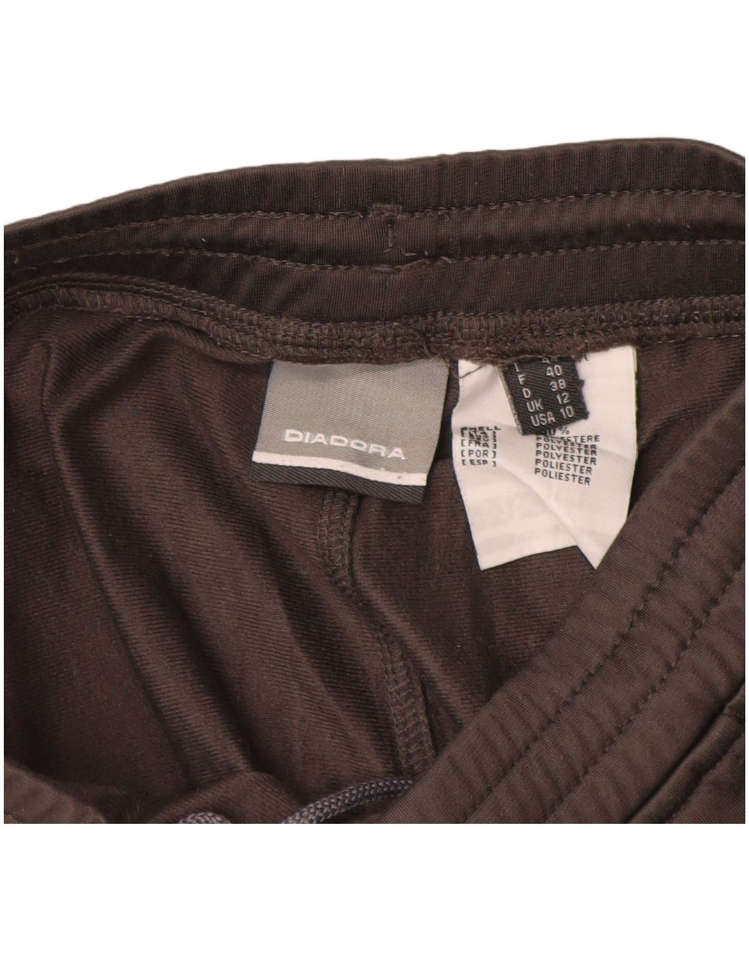 DIADORA Træningsdragtsbukser til kvinder UK 12 Medium Grey Polyester
