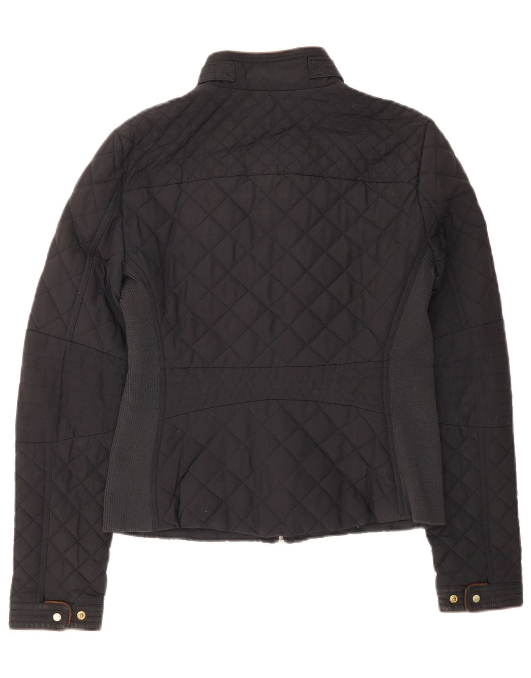 Zara Quiltet jakke til kvinder UK 12 Medium Sort