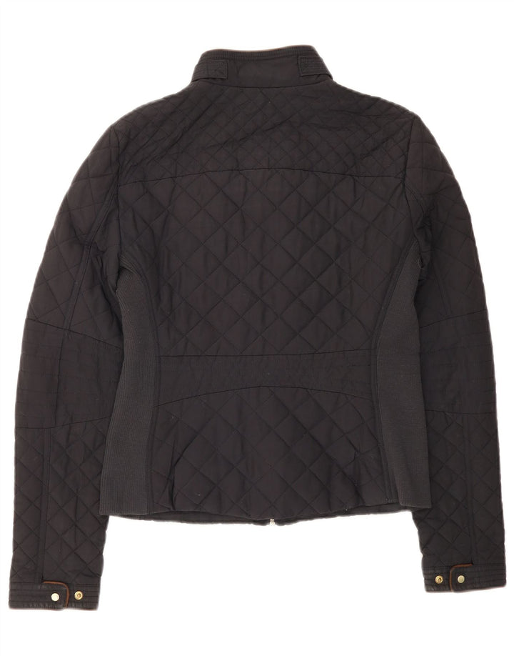 Zara Quiltet jakke til kvinder UK 12 Medium Sort