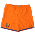 Nike Herre Barcelona Graphic Sports Shorts UK 31/33 Medium Orange Polyester