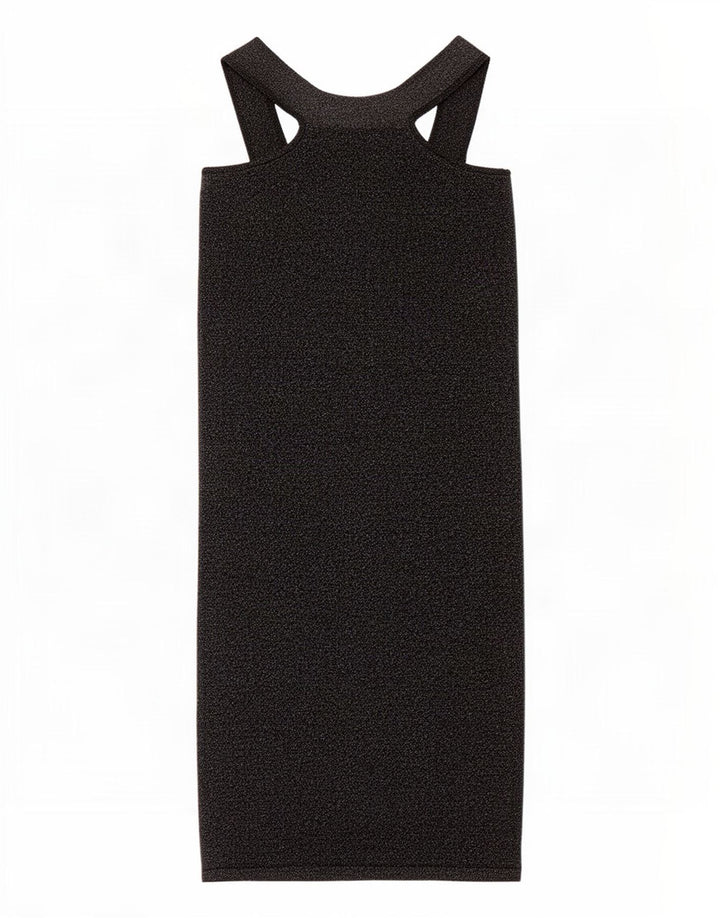 Zara grimekjole til kvinder UK 8 Small Grå Flecked Polyamide