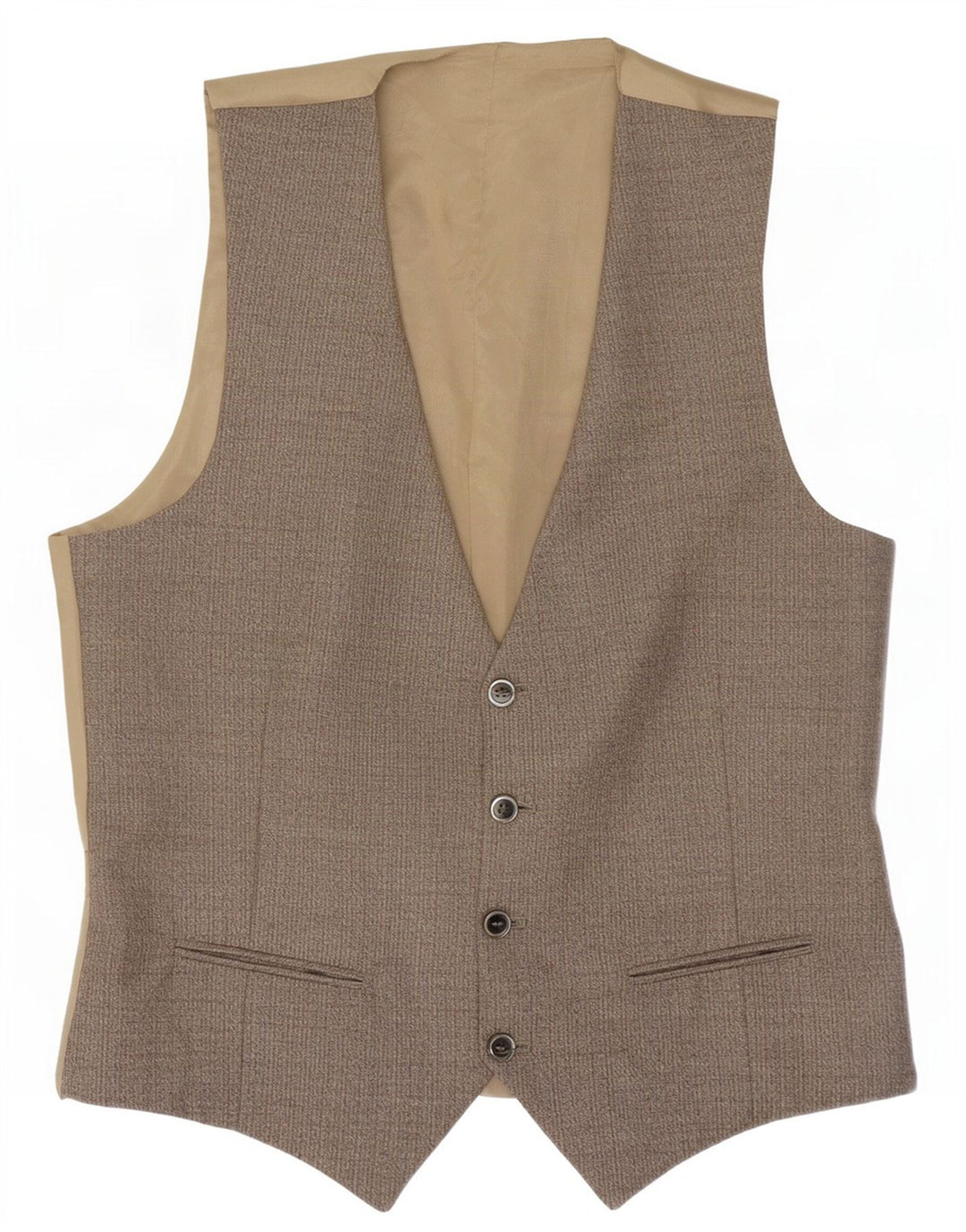 Vintage herrevest IT 50 Medium Grey Herringbone
