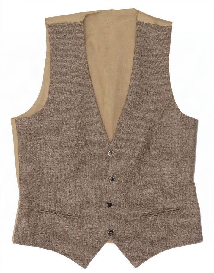 Vintage herrevest IT 50 Medium Grey Herringbone