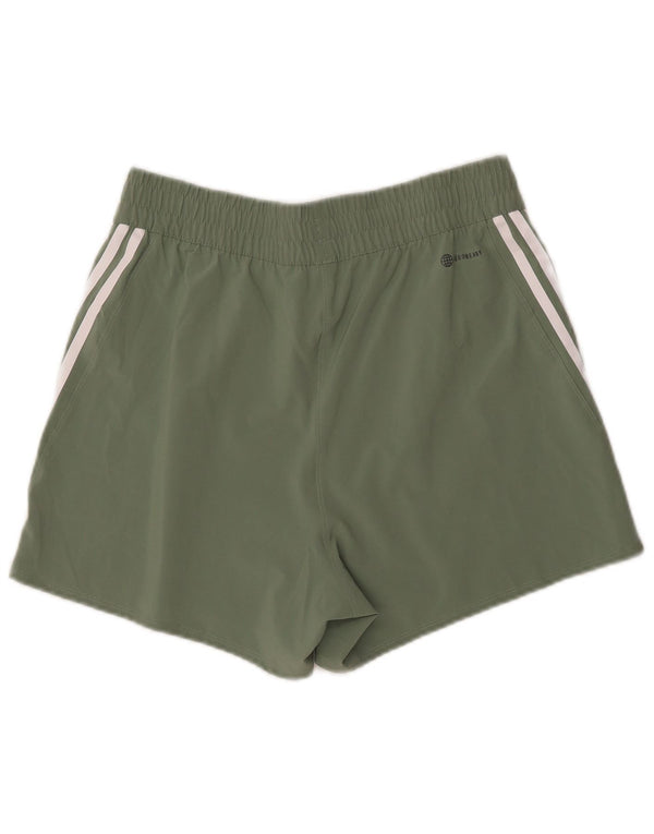 Adidas Aeroready Sportsshorts til kvinder UK 12/14 Medium Green Polyester
