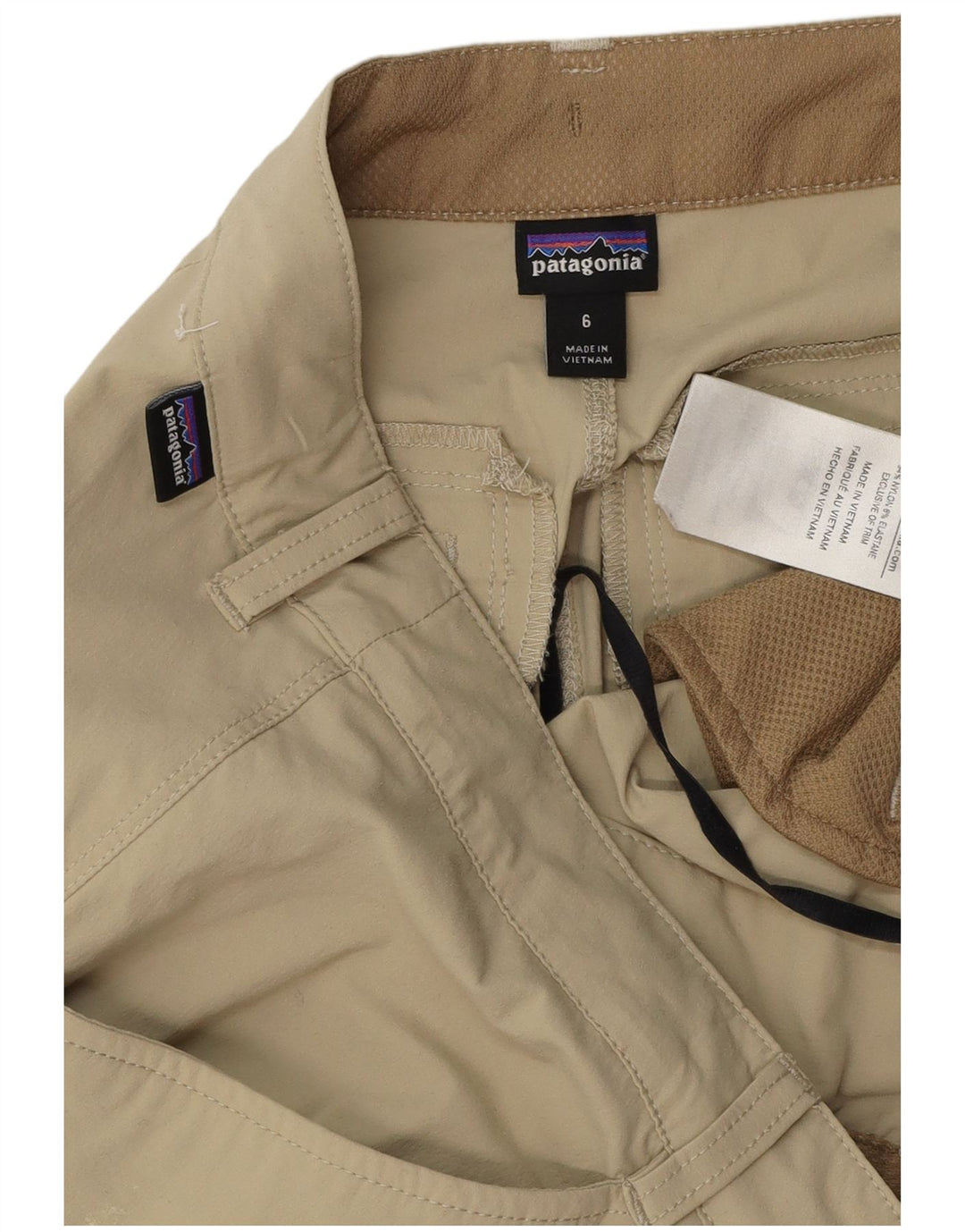 PATAGONIA Straight Cargo Bukser til kvinder US 6 Medium W32 L32 Beige Nylon