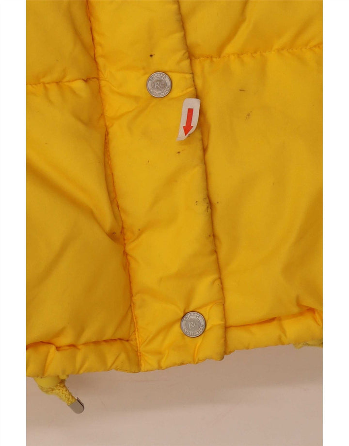 Ragazza Dame Polstret Jakke UK 14 Stor Gul Polyamid