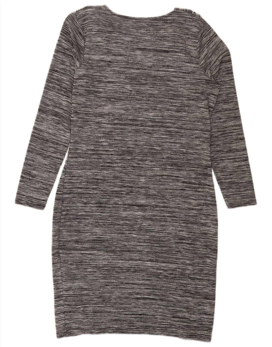 Marks & Spencer Dame Drop Neck Jumper Dress UK 14 Medium Grey Flecked
