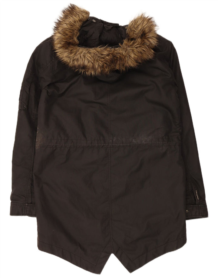 Superdry Parkajakke med hætte til mænd UK 38 Medium Khaki