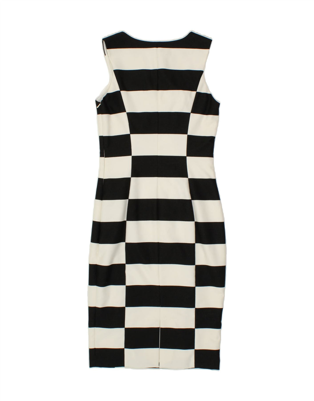 COAST Womens Sleeveless Bodycon Dress UK 8 Small  Black Striped Polyester Vintage Coast and Second-Hand Coast from Messina Hembry 