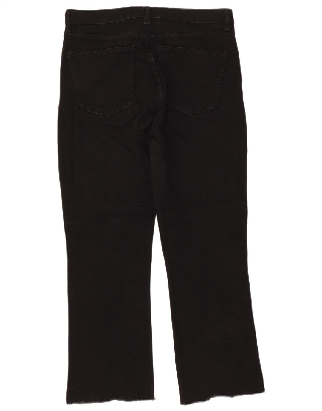 Zara Dame High Waist Bootcut Jeans EU 40 Medium W30 L26 Sort