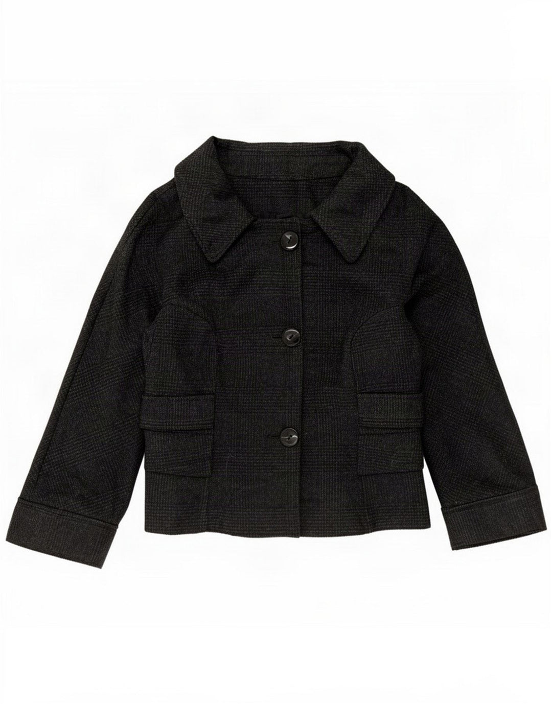 Zara Dame 3-knaps blazerjakke UK 14 Medium Black Ternet Uld