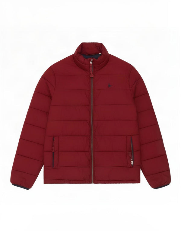 Jack Wills Herre Loose Fit Polstret Jakke UK 34 XS Burgundy Polyamid