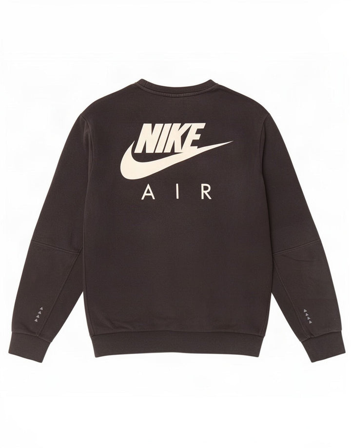 Nike grafisk sweatshirt til mænd, lille sort bomuld
