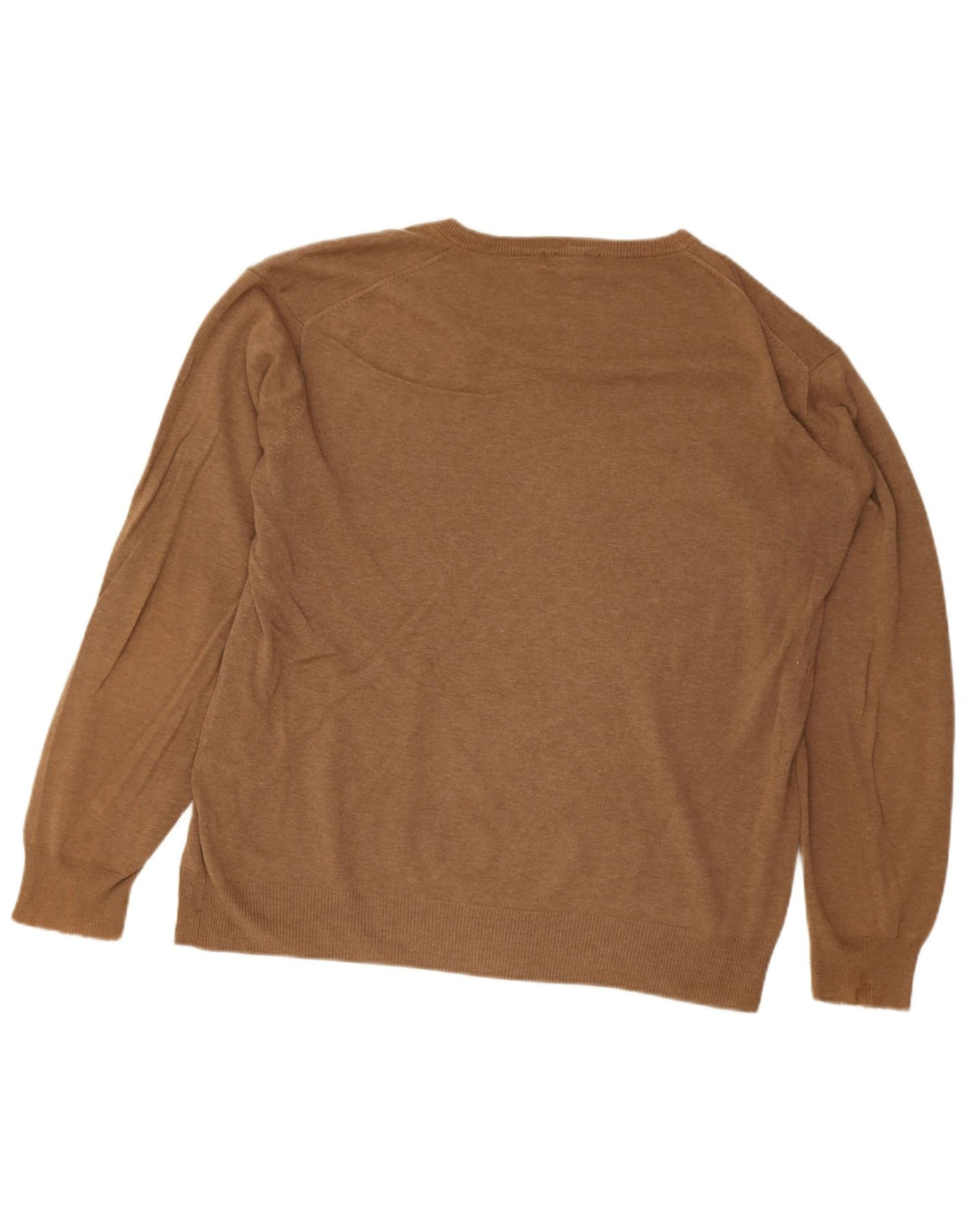 Gant Herre V-hals sweater XL brun bomuld