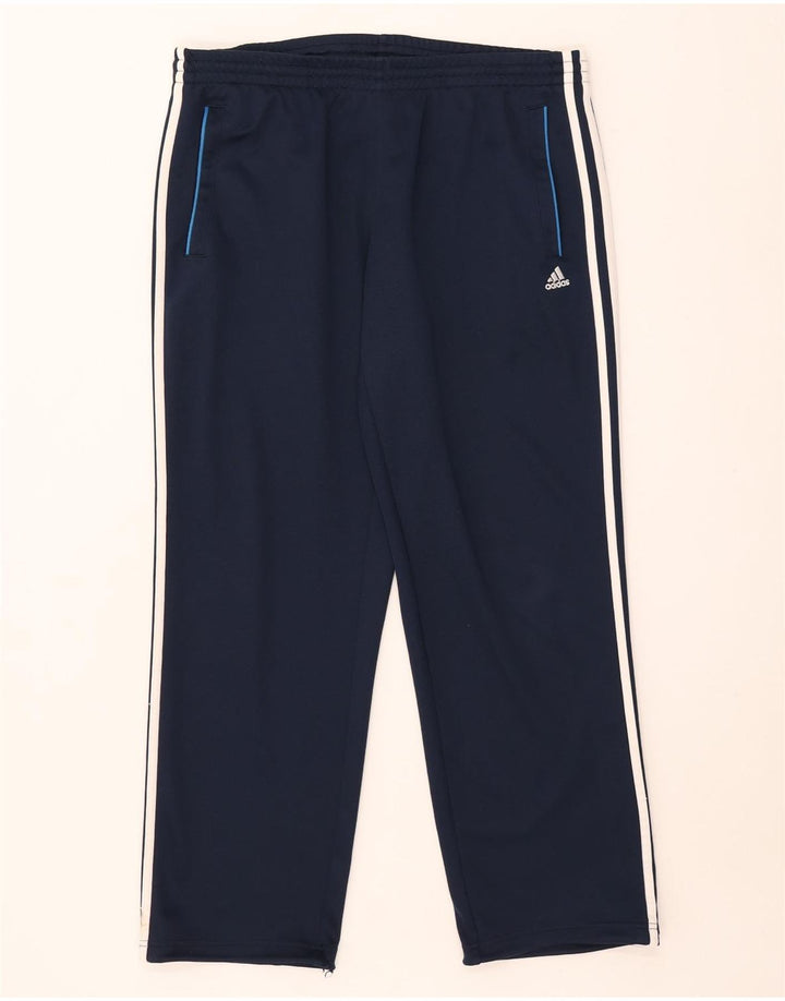 Adidas Træningsdragtsbukser til mænd UK 44/46 Large Navy Blue Polyester