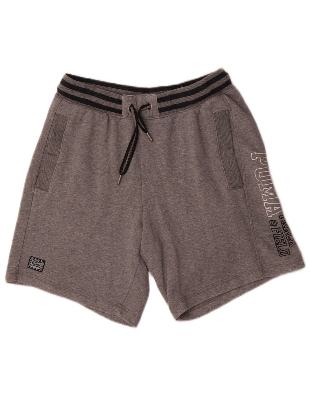 Puma Herre grafiske sportsshorts Små gråstribede