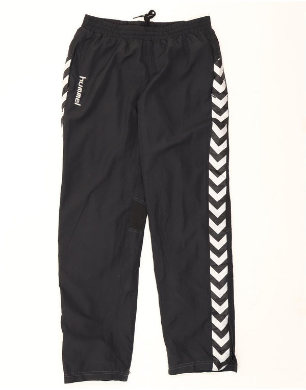 Hummel Mens Graphic Tracksuit Trousers Medium Black Polyester