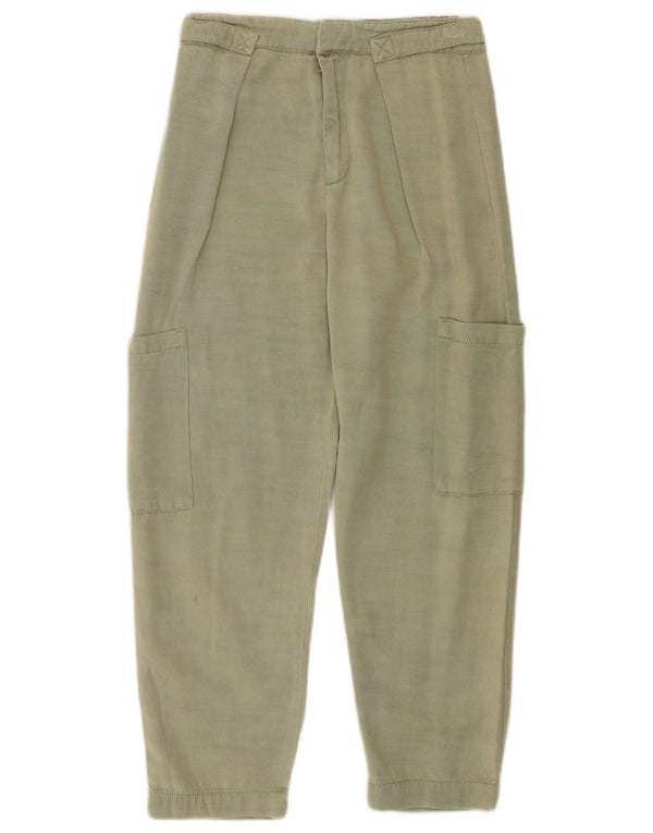 Zara Piger Loose Fit Cargo Bukser 9-10 År W25 L23 Grøn