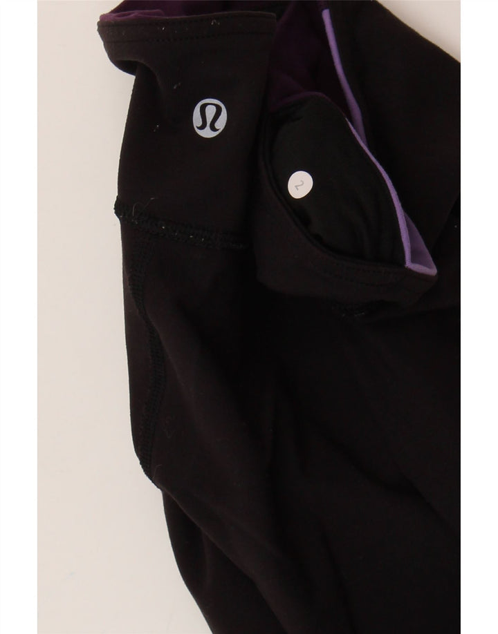 Lululemon Dame Leggings US 2 XS Sort Syntetisk