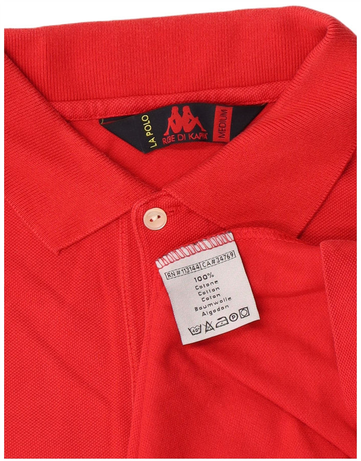 Kappa herre poloshirt Medium rød bomuld