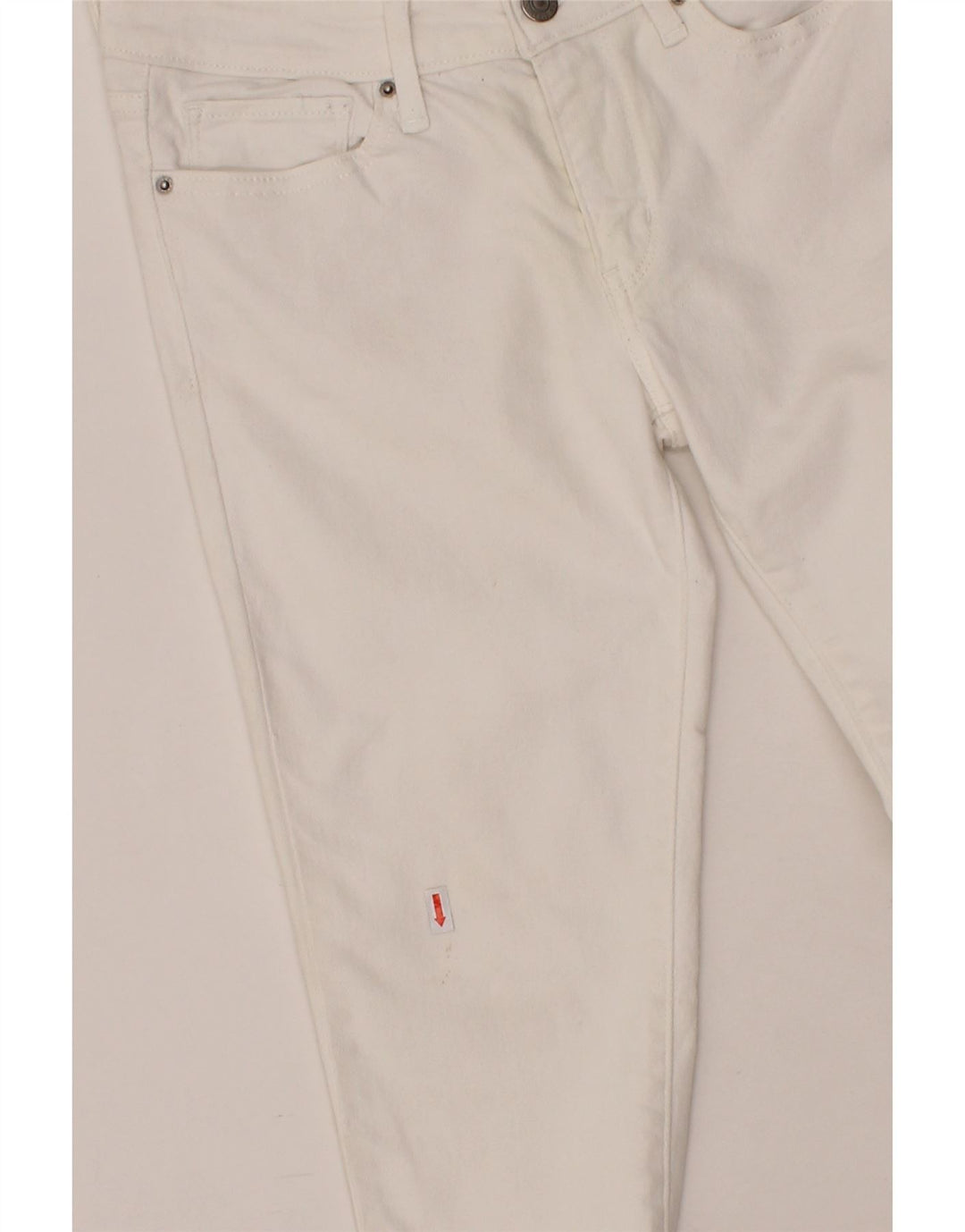 LEVI'S Womens 711 Skinny Jeans W28 L30  White Cotton Vintage Levi's and Second-Hand Levi's from Messina Hembry 