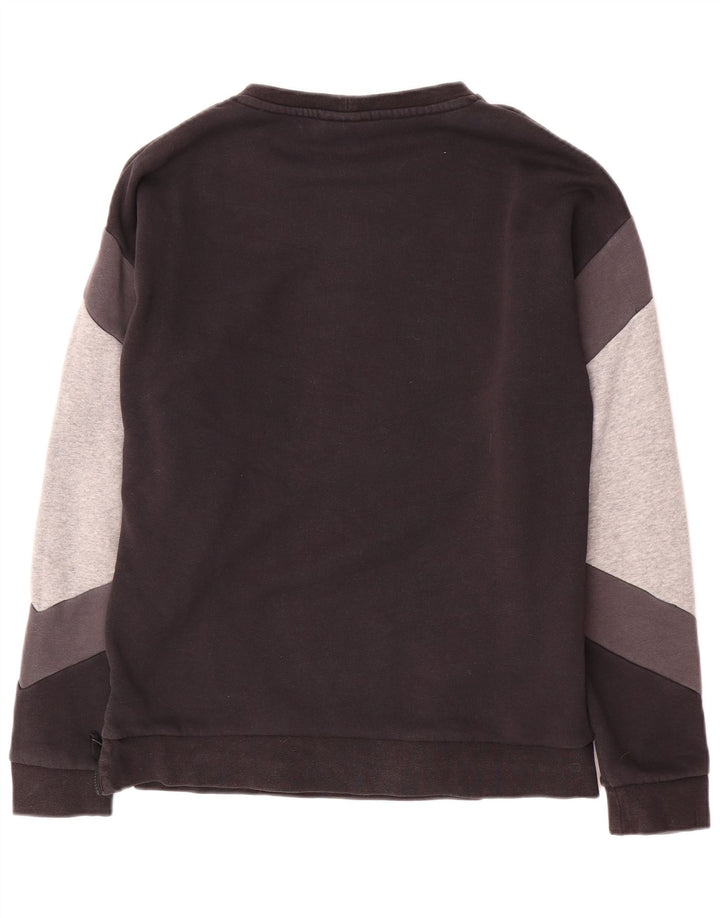 Nike grafisk sweatshirt til mænd, lille sort farveblok bomuld