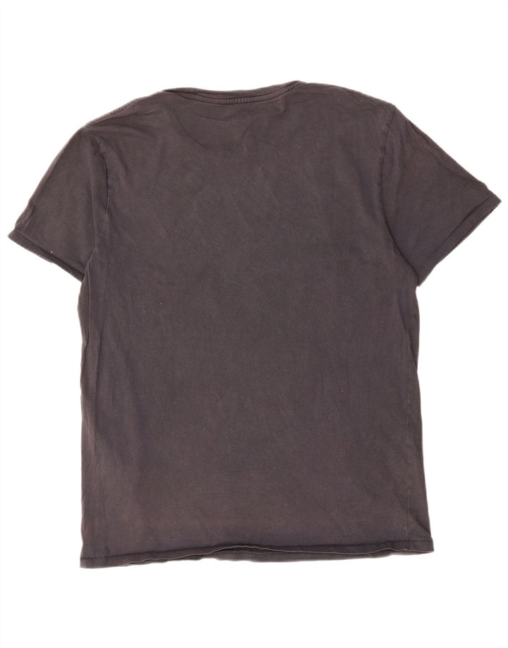 LEVI'S Mens Graphic T-Shirt Top Large Navy Blue Cotton