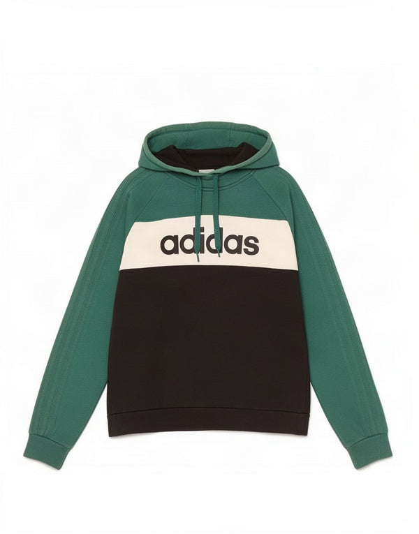 Adidas Grafisk hættetrøje til mænd Medium Grøn Colourblock Bomuld