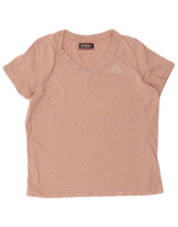 Kappa Womens Crop T-Shirt Top UK 10 Small Pink