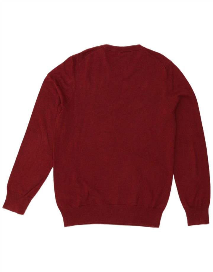 Marks & Spencer Herre sweater med rund hals, lille Bourgogne bomuld