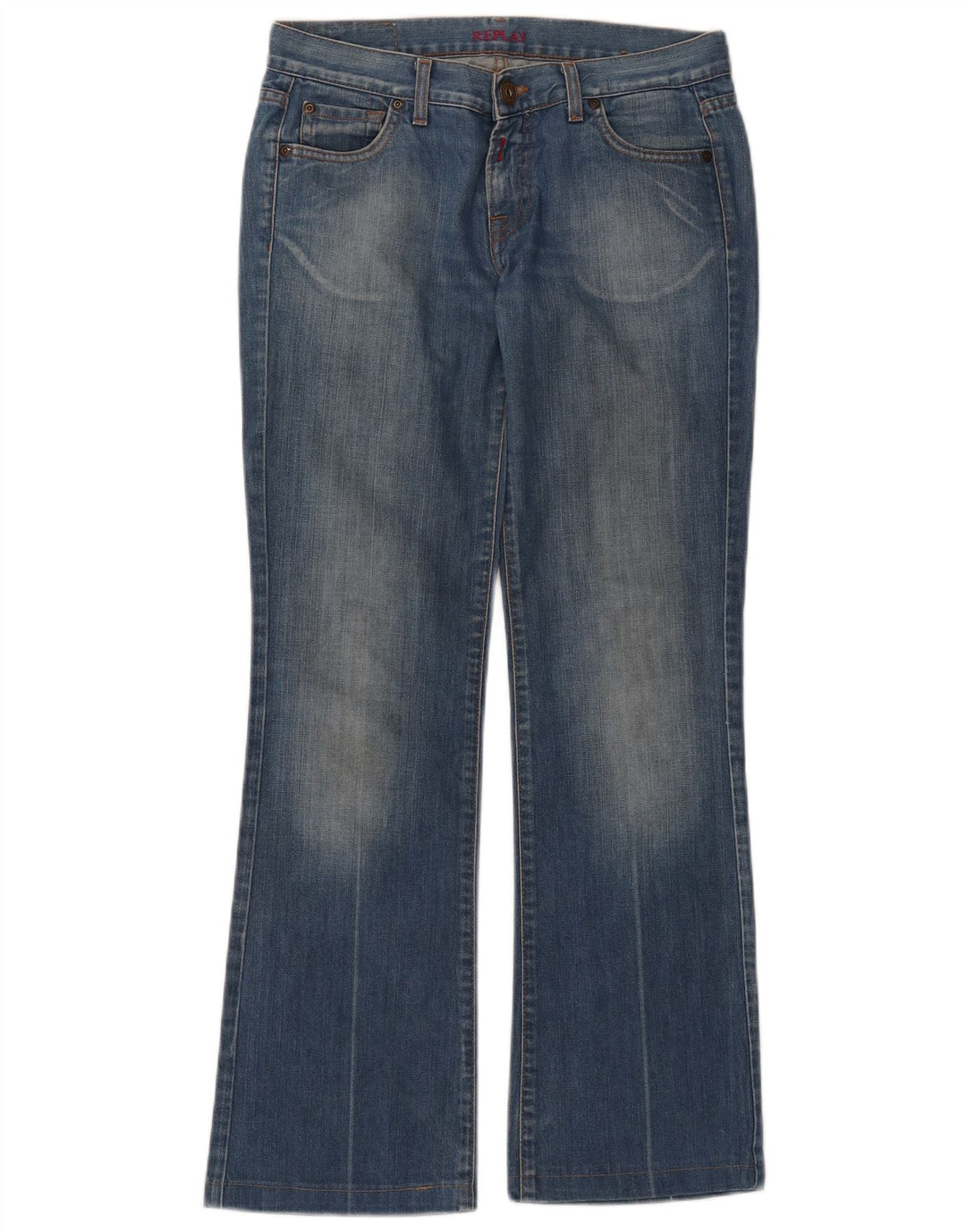 Replay Dame Bootcut Jeans W27 L30 Blå Bomuld