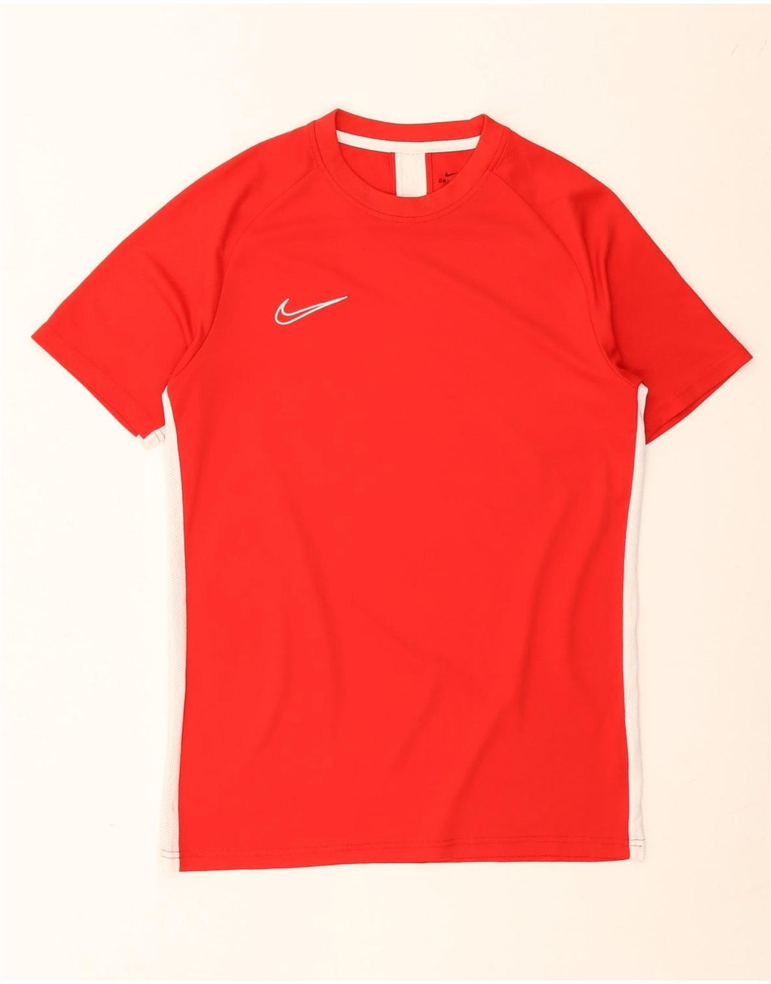 Nike Herre Dri Fit T-shirt Top Medium Rød Colourblock