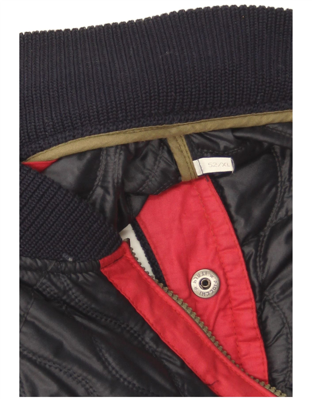 Iceberg Herre Quiltet Gilet IT 52 XL Navy Blue Colourblock Polyamid