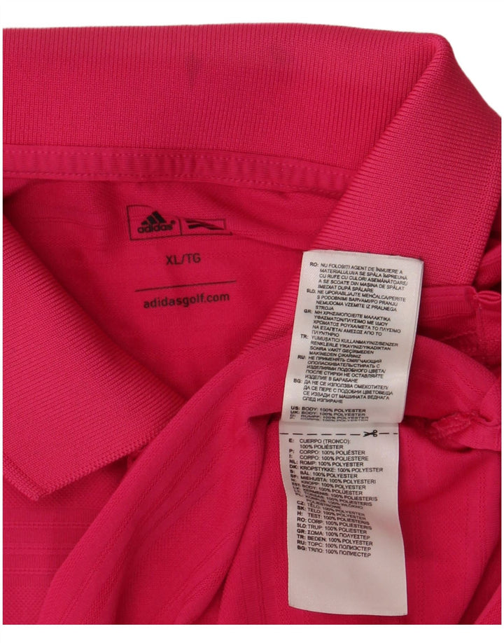 Adidas Polo Shirt til mænd XL Pink Polyester