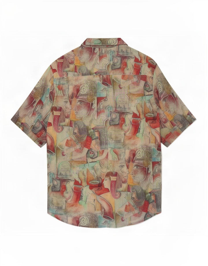 Votum Jacques Britt Herre grafisk skjorte str. 40 15 3/4 Medium Flerfarvet