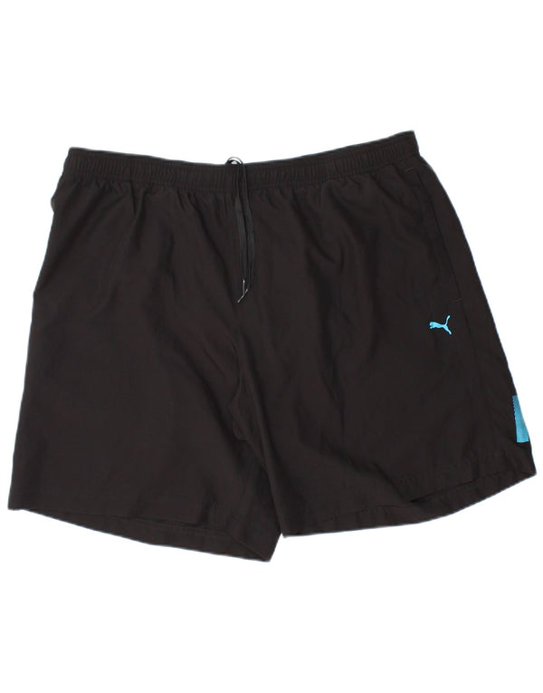 Puma Herre grafiske sportsshorts XL sort polyester